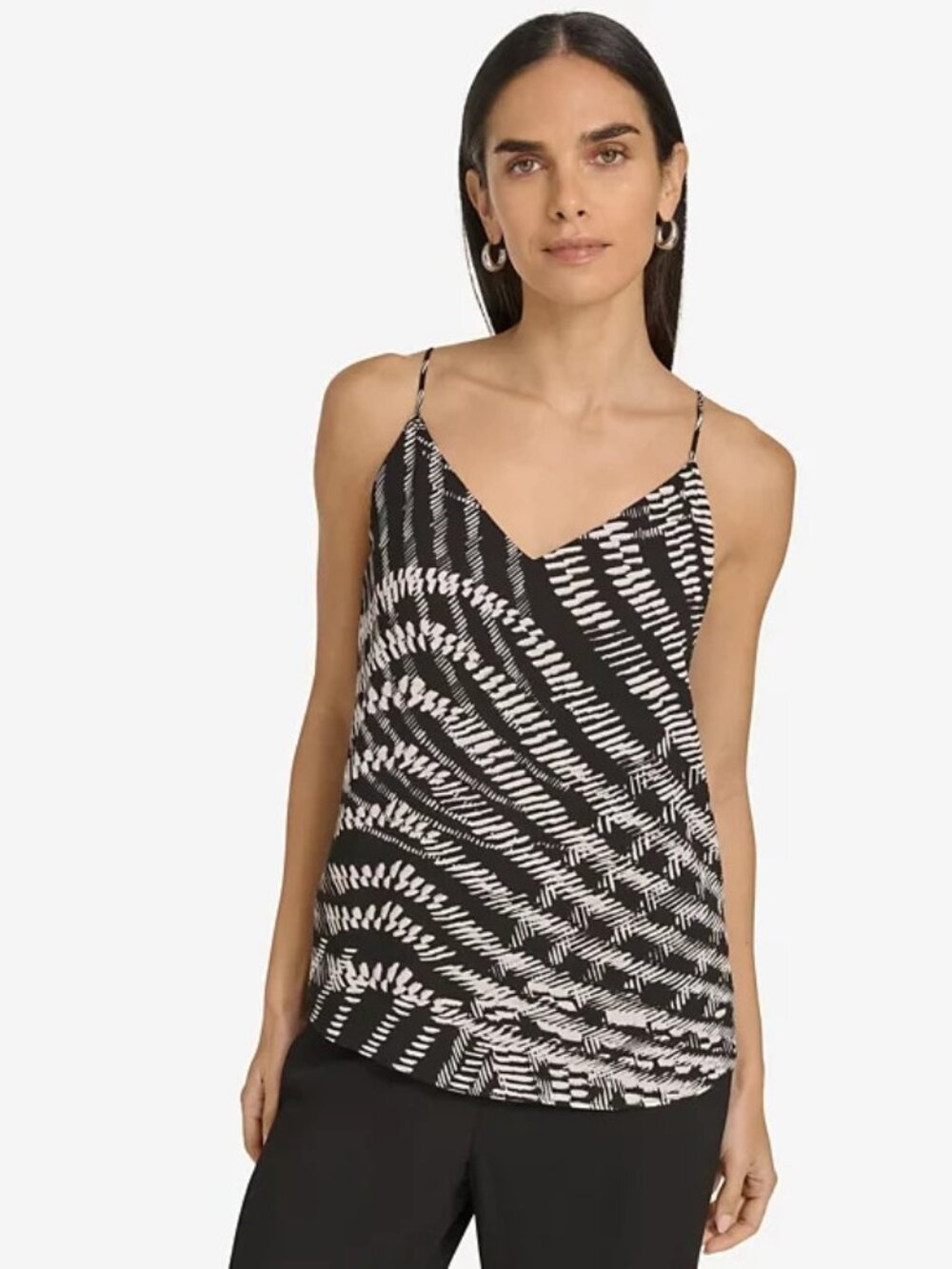 Calvin Klein Women's Printed V-Neck Camisole Size M